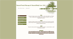 Desktop Screenshot of naturaltouchmassage.org