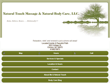 Tablet Screenshot of naturaltouchmassage.org